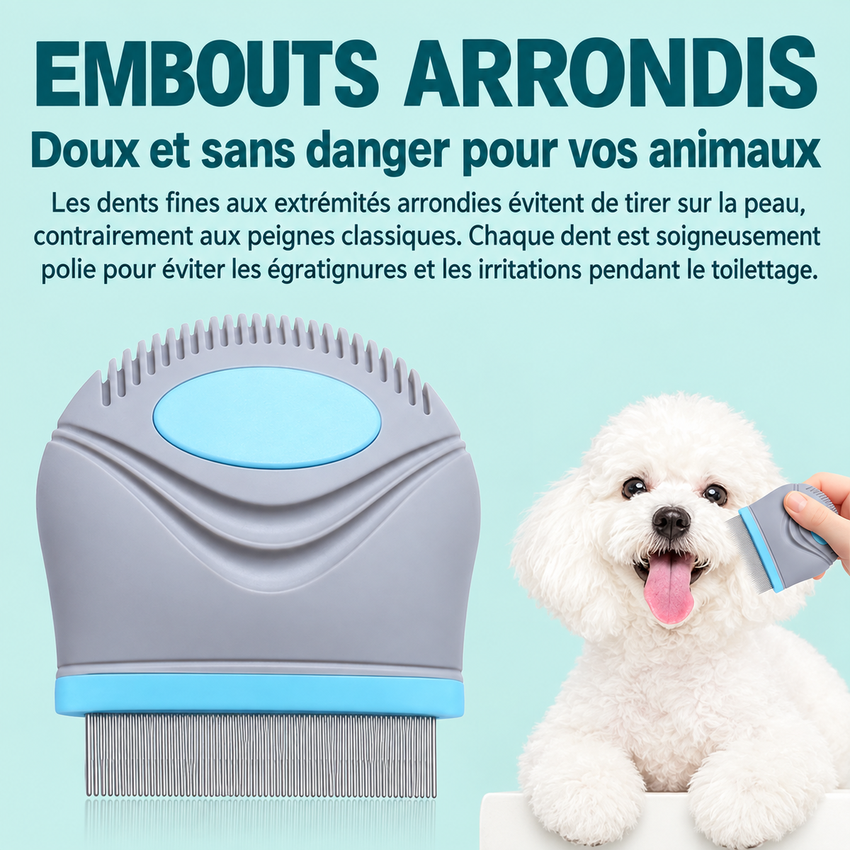 Brosses auto-nettoyantes pour animaux de compagnie